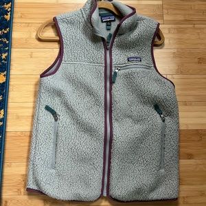 Women's Retro Pile Fleece Vest size small